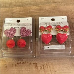Sugarfix by BaubleBar Red Heart Earrings